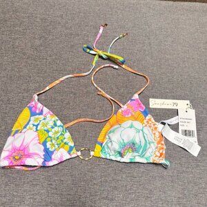 Sunshine 79 Women's Standard Loop Triangle Bikini Swimsuit Top